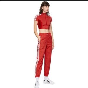 Adidas x Paolina Russo Red crop top. NWT medium